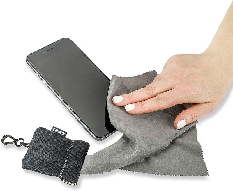 Carson Stuff-It Pro Microfiber Lens Cloth Cleaning System, Black (SN-80BKAM), Pro (Larger Version) - Image 4