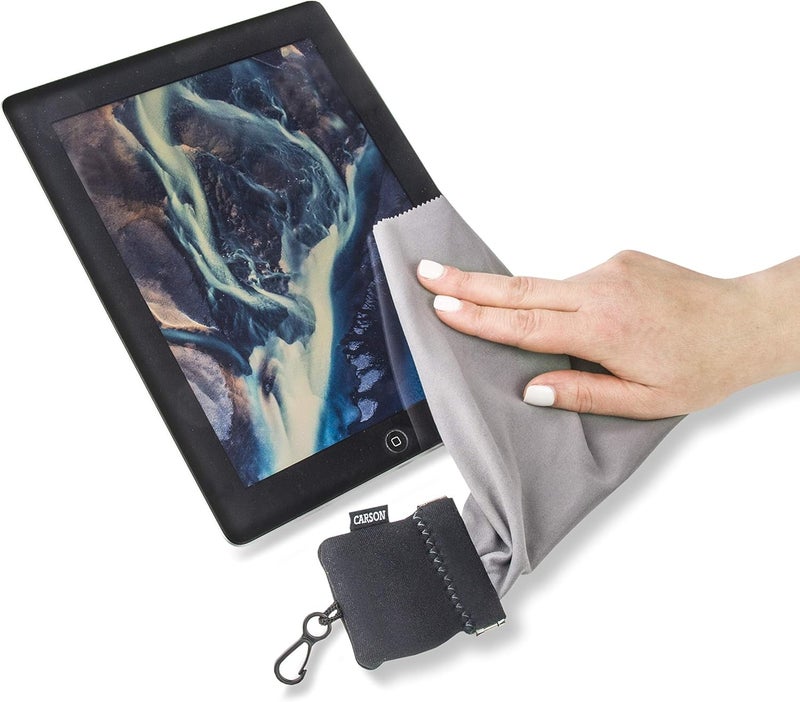 Carson Stuff-It Pro Microfiber Lens Cloth Cleaning System, Black (SN-80BKAM), Pro (Larger Version) - Image 5