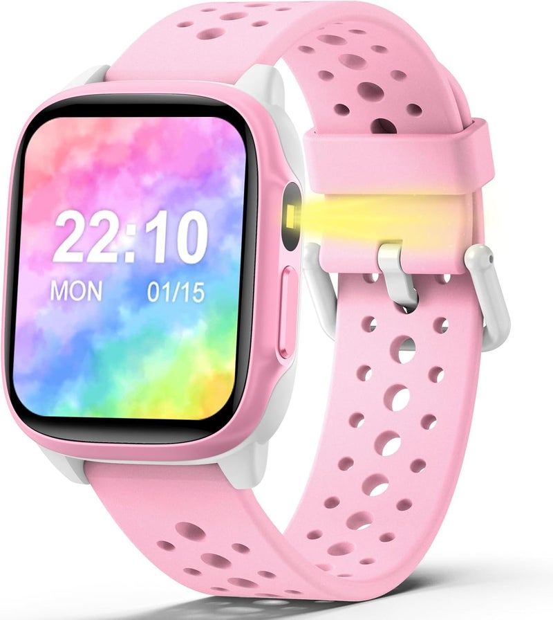 Smartwatch for Children, Activity Tracker 1.5 Inch for Boys, Health and Sleep Monitor, Heart Rate, Puzzle Games, Works Without App/Phone, Gift for Girls 6-15 Years - Image 1