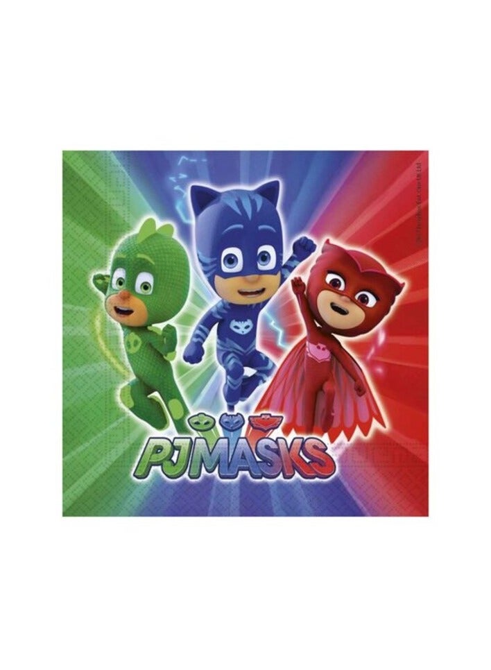 PROMASS PJ Masks Printed Paper Napkin Multicolour 2 Ply 33x33cm 20 PCS
