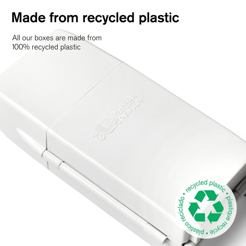 Winsor Newton Winsor & Newton Cotman Watercolor Paint Set, Field Pocket Set, 12 Half Pan w/ Brush, Sponge, Bottle - Image 3