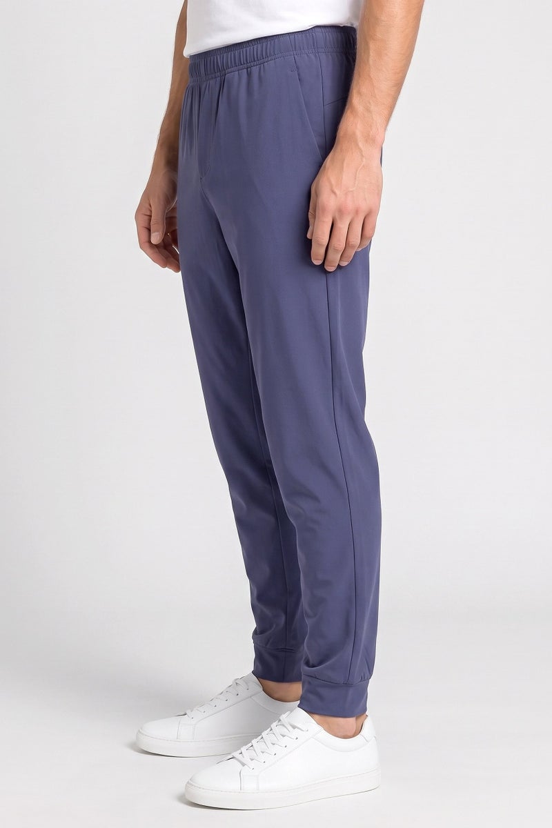 RBX Men Sportswear Fit Outdoor Track Pants, Dusty Blue - Image 3
