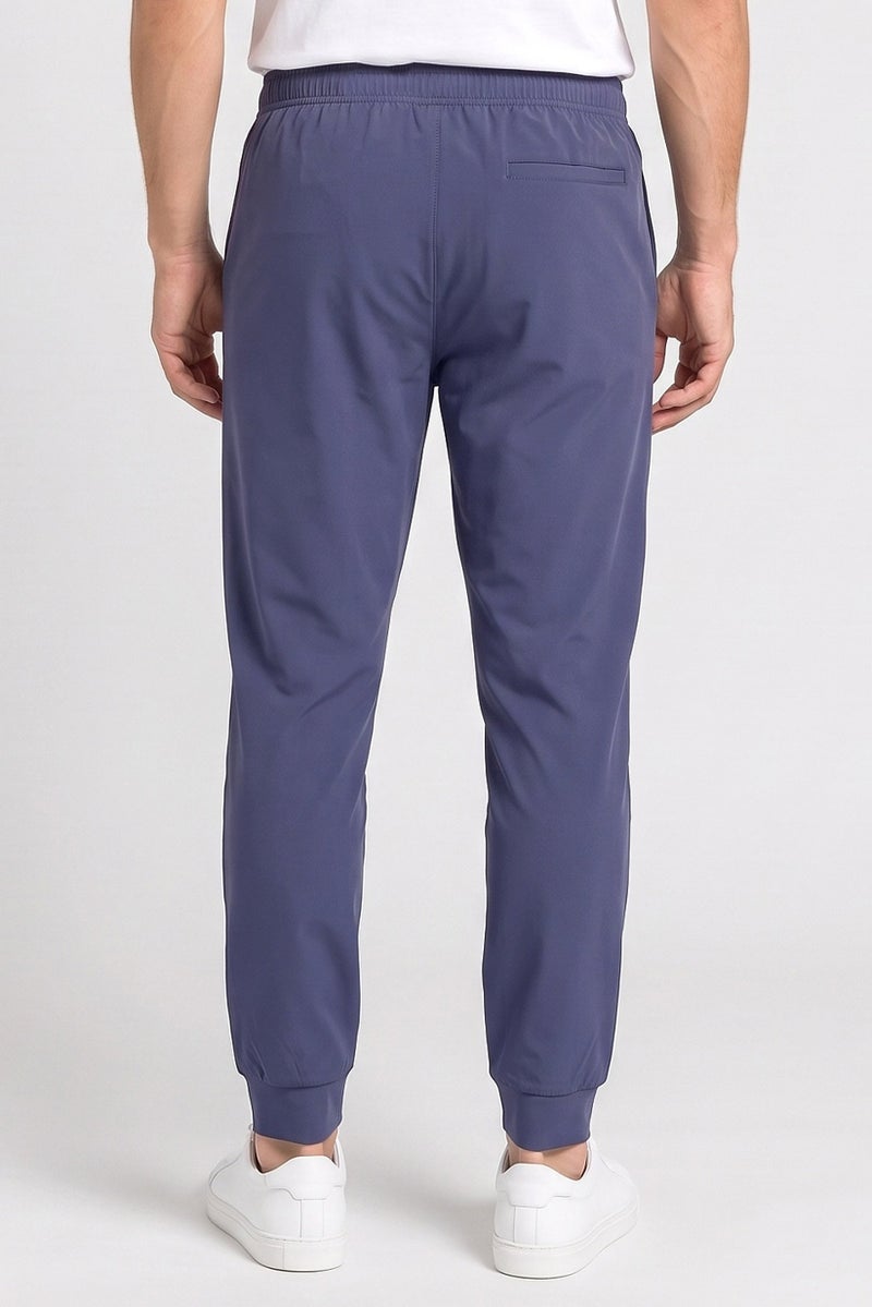RBX Men Sportswear Fit Outdoor Track Pants, Dusty Blue - Image 4