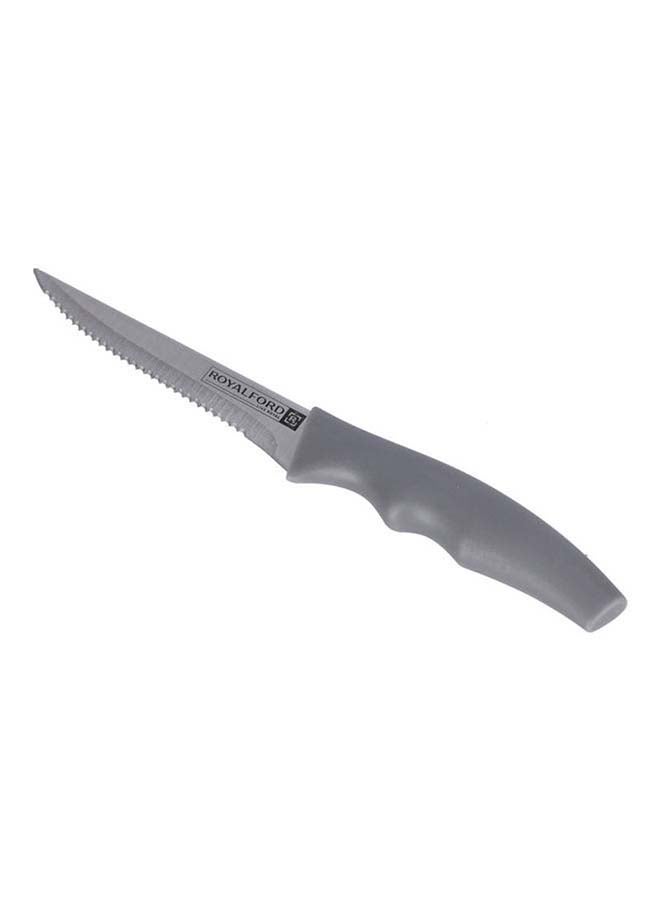 Royalford 3-Piece Steak Knife Set Teeth Blade Silver 13cm - Image 2