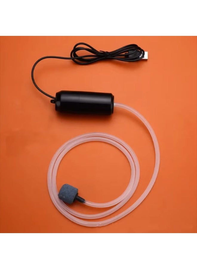 HUANXIN HOME Portable Mini USB fishing fish tank oxygen pump air pump aquaculture aquarium supplies accessories,1SET,BLACK. - Image 2