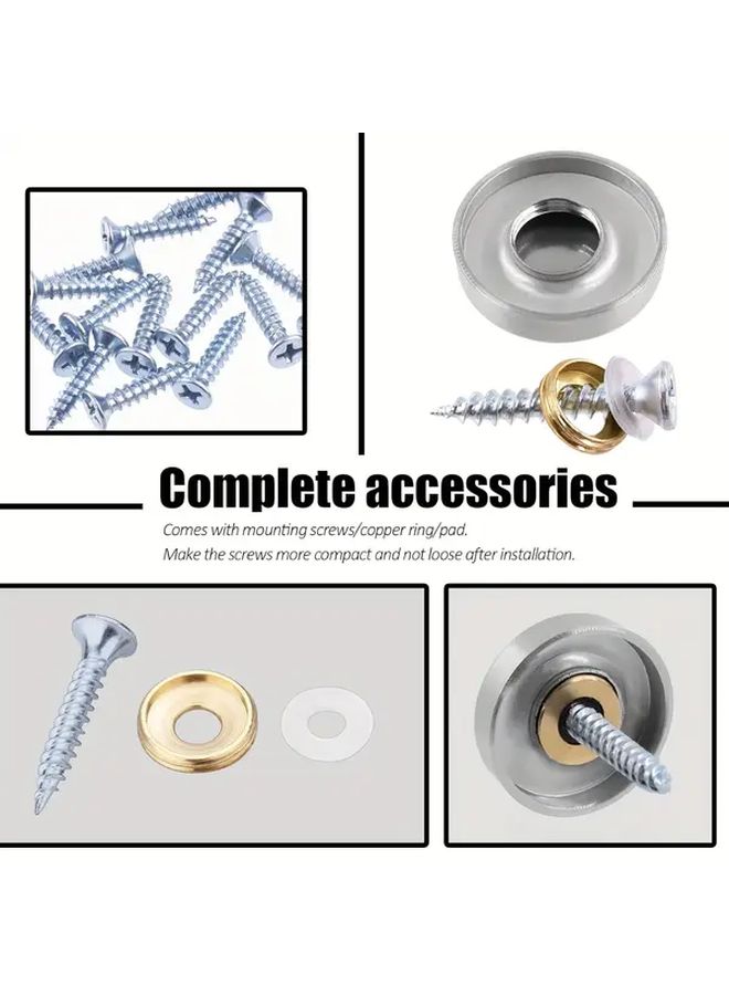 Stainless Steel Mirror Nail Decorative Caps Screw Set 16mm to 25mm 200 Pcs - Image 5
