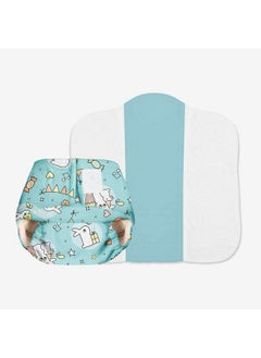 Superbottoms Newborn Unowashable & Reusable Waterproof Adjustable Cloth Diaper For Babies Pack Of 1 Diaper With Prefold Style Pad (Hunny Bunny)  - Image 3