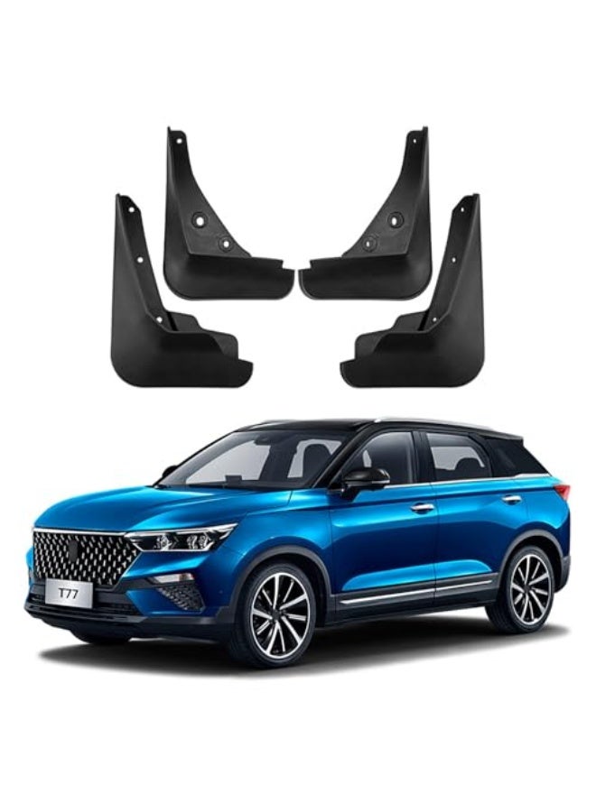 Generic Compatible with Besturn T77 2019-2024, 4 Pieces Car Mudguards, Splash Guards, Mud Flaps, Mudguards Against Sand  - Image 1