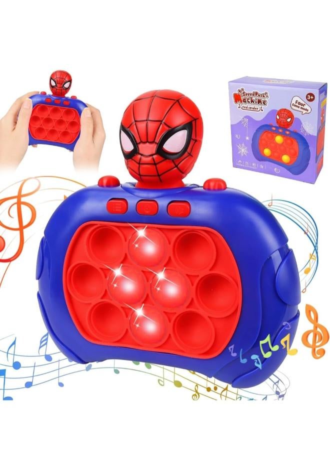 MARVEL Quick Push Pop-It Puzzle Game Machine, Electronic Game, Light Up Game,Fidget Toy