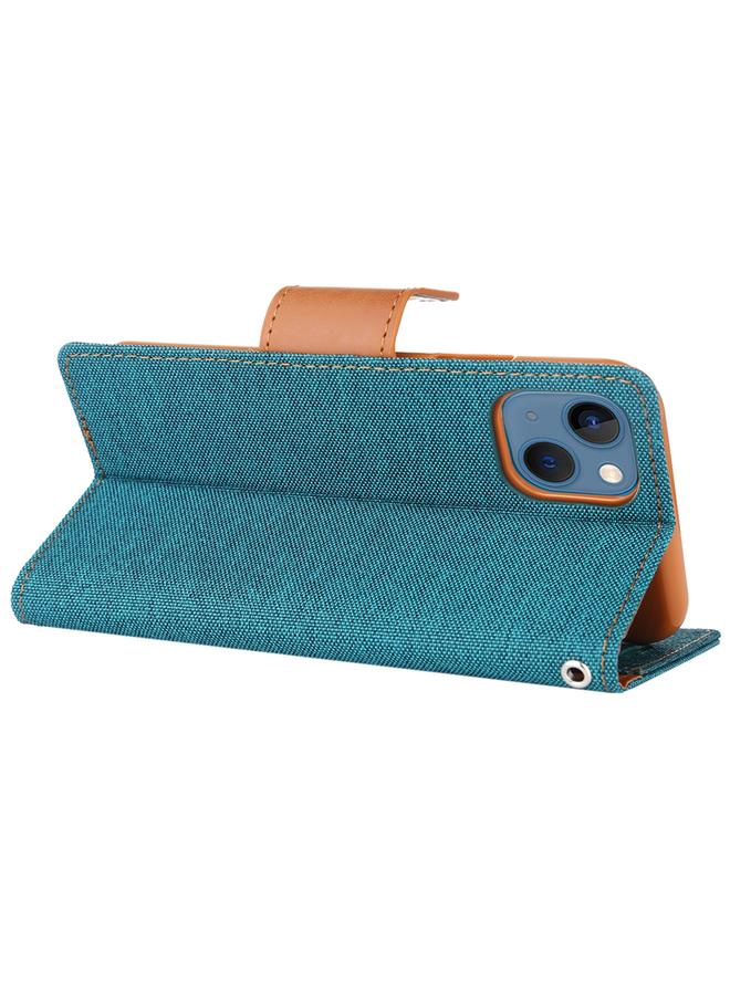 جوسبيري جراب هاتف من الجلد القابل للطي من قماش كانفاس دياري لهاتف آيفون 14 بلس - Image 3