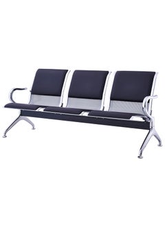 MAF furniture Maf 3 Seater Airport Chair With Cushion-Black Modle Maf-6133 