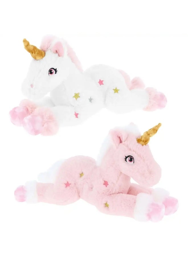 دمية وحيد القرن القطيفة من كيليكو 35 سم - SE3064-1