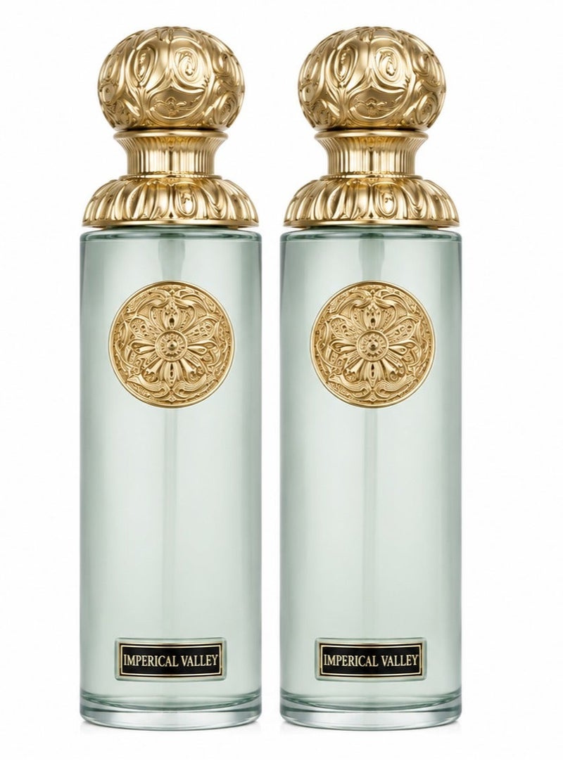 قصة عبوتان من عطر إمبريال فالي أو دو بارفان 200 مل × 2 | مجموعة سيجنتشر | عطر فاخر يدوم طويلاً للجنسين - Image 1