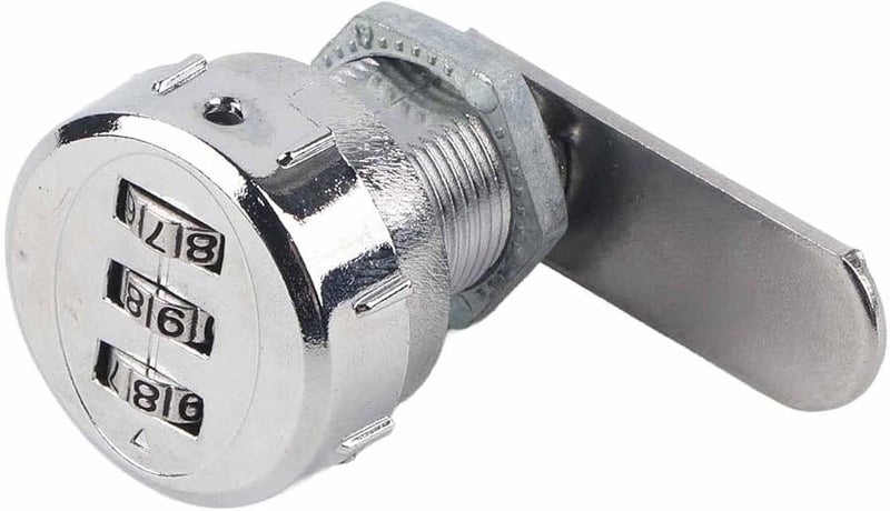 3 Digit Combination Cabinet Lock Silver Stainless Steel For 0 5 To 9mm Metal Cabinet - Image 5