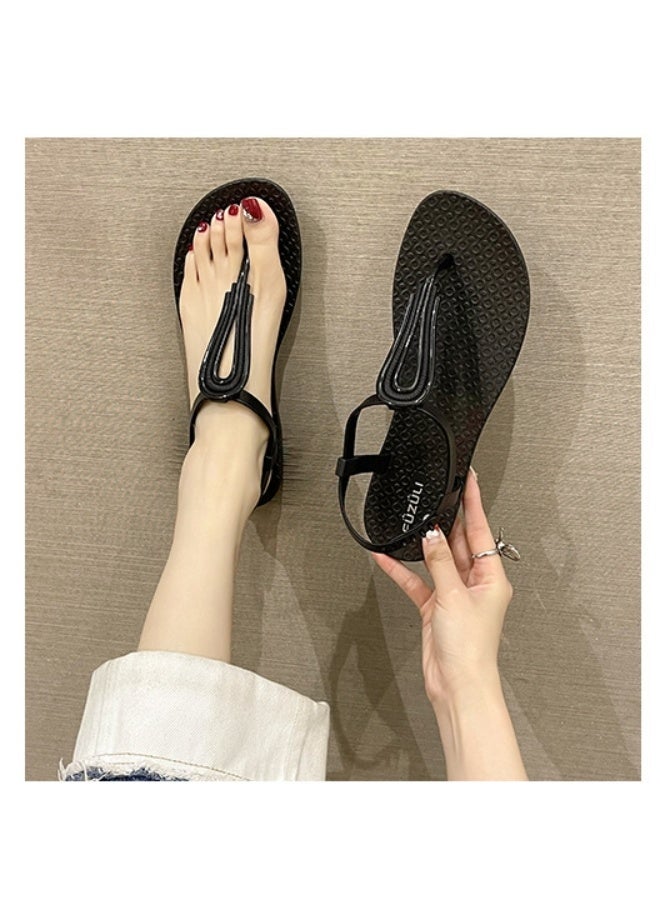 NIBEMINENT Summer Women's Unique Fashionable  Back Strap Round Head  Slippers  - Image 4