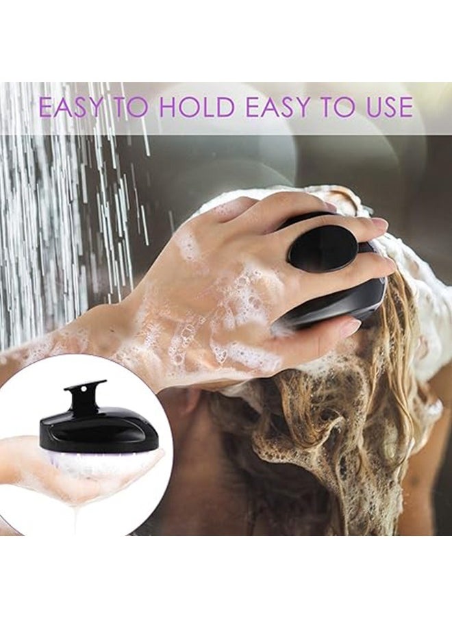 DUKASOU Hair Scalp Massager Shampoo Brush for Shower, Scalp Scrubber with Soft Silicone Bristles for Hair Growth & Dandruff Treatment, Wet Dry Oil Hair Massager for All Hair Types of Women  - Image 5