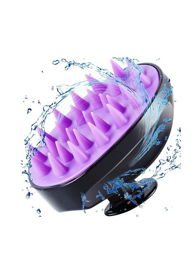 DUKASOU Hair Scalp Massager Shampoo Brush for Shower, Scalp Scrubber with Soft Silicone Bristles for Hair Growth & Dandruff Treatment, Wet Dry Oil Hair Massager for All Hair Types of Women  - Image 1