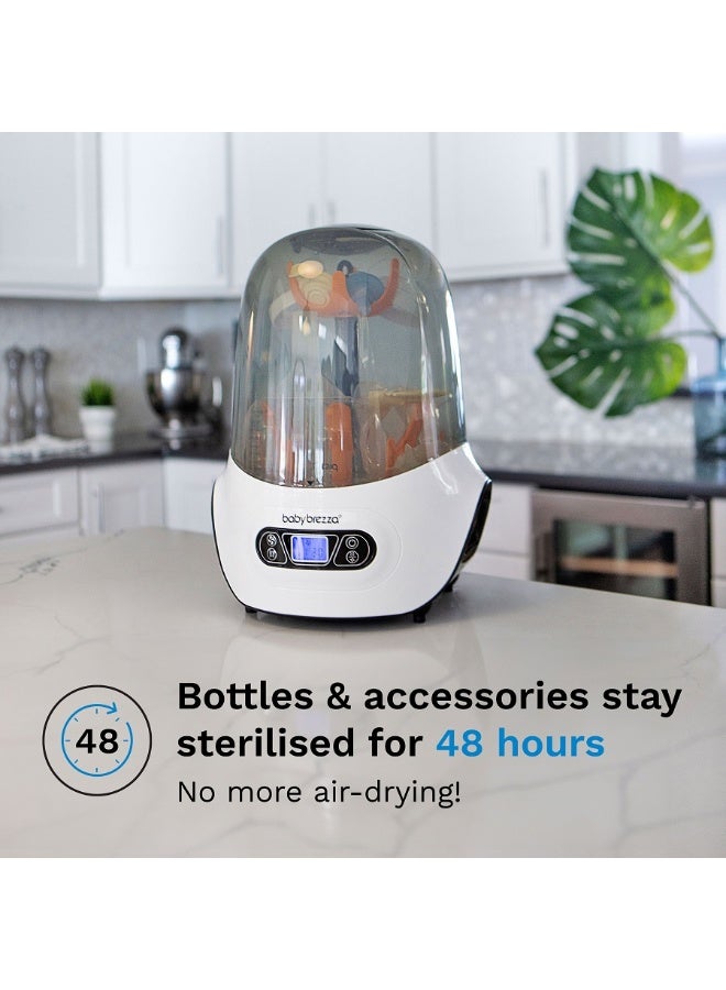Baby Brezza 10 Minute Baby Bottle Sterilizer + Dryer - Superfast Electric Steam Sterilization - Universal Sterilizing for All Bottles, Pacifiers + Breast Pump Parts - Image 3