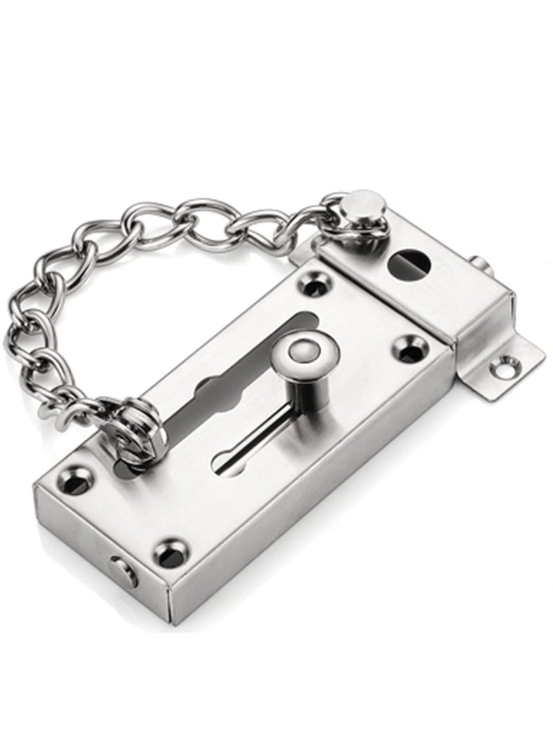 Excefore Door Chain Lock, Sliding Door Chain for Front Door, Security Door Lock Safety Chain, Anti Theft Door Latch for Door, Door Limiter  - Image 1