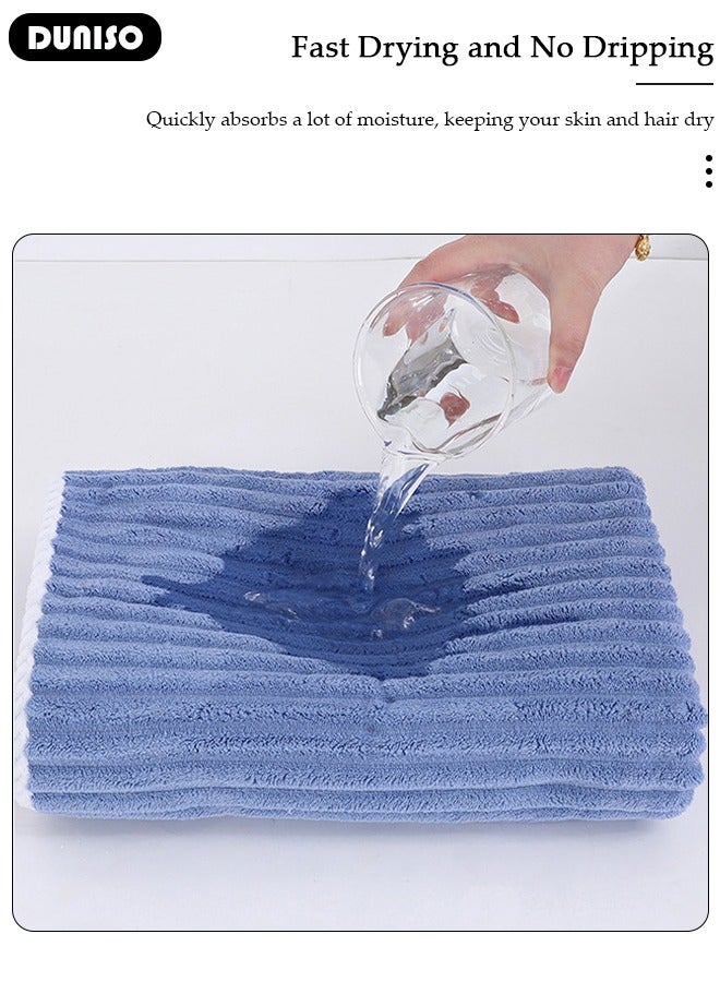 DUNISO 1PCS Bath Towel, Light Thin Quick Drying Towel, Coral Fleece Thickened Premium Soft Absorbent Towels, Skin-friendly Bath Towel for Shower After Body Cover for Bath Fitness, Yoga, Travel, Shower  - Image 3