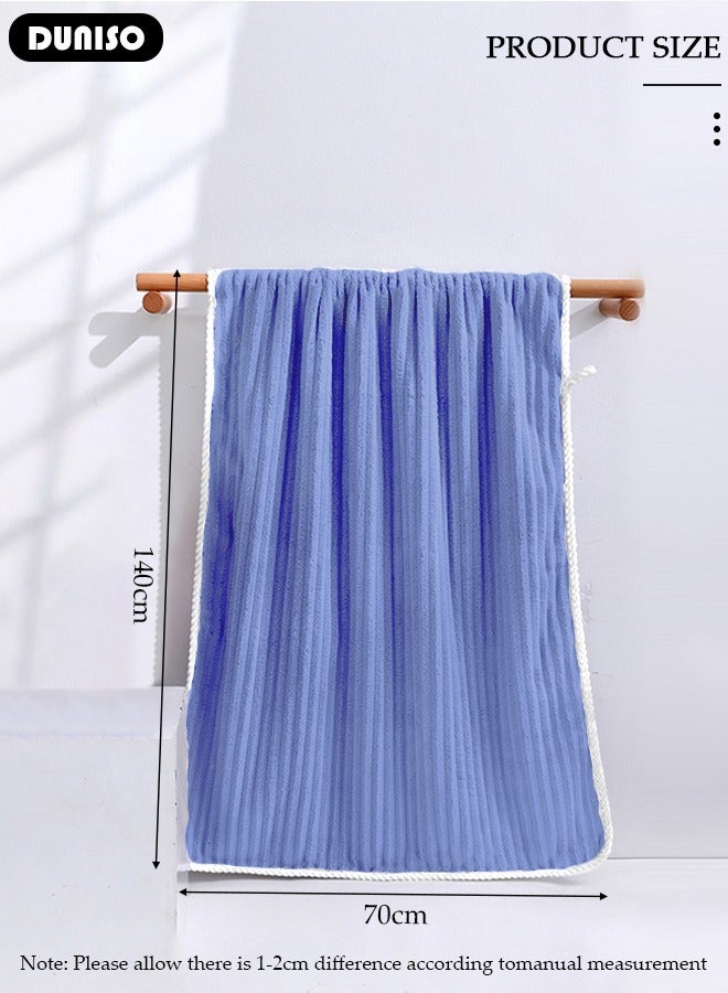 DUNISO 1PCS Bath Towel, Light Thin Quick Drying Towel, Coral Fleece Thickened Premium Soft Absorbent Towels, Skin-friendly Bath Towel for Shower After Body Cover for Bath Fitness, Yoga, Travel, Shower  - Image 4