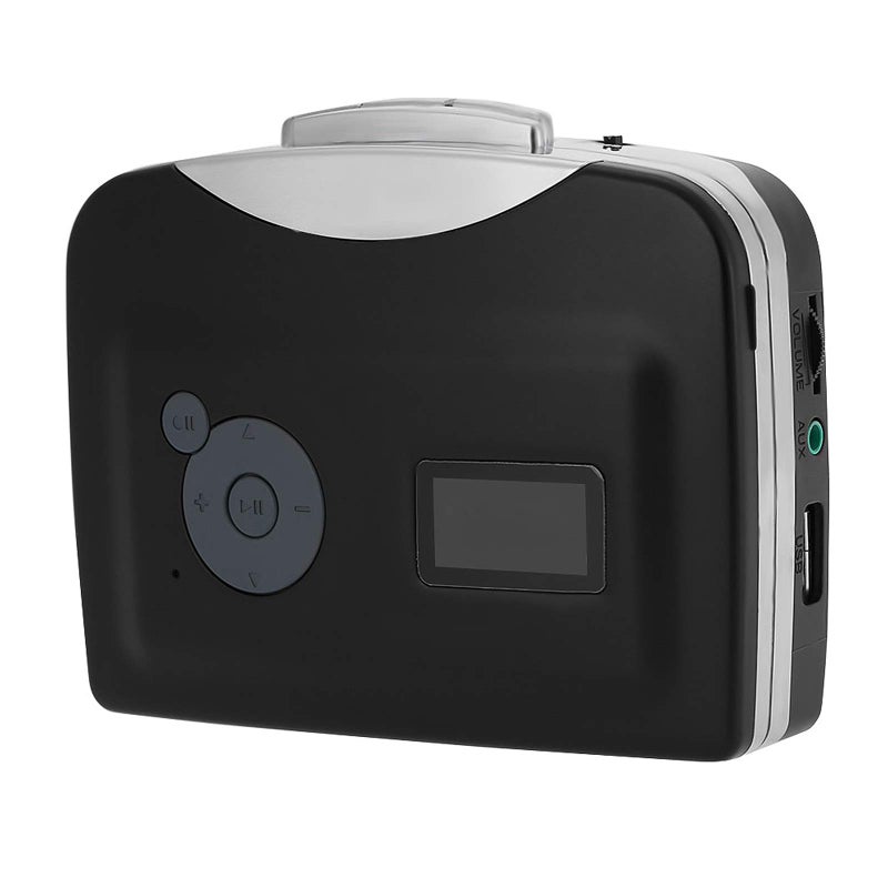 Cassette Tape to MP3 Converter USB Recorder with Auto Manual Recording Playback Black - Image 2