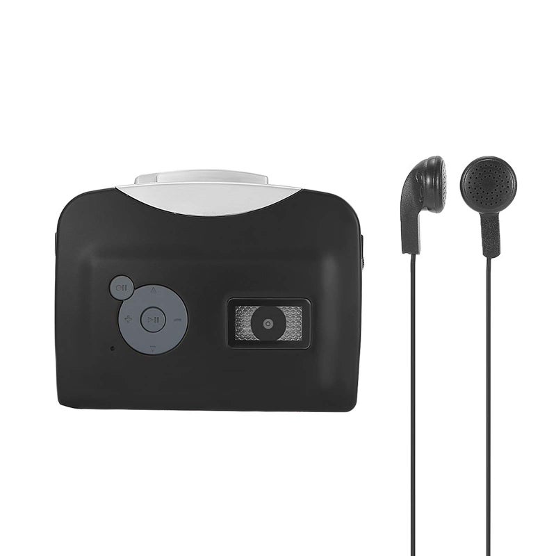 Cassette Tape to MP3 Converter USB Recorder with Auto Manual Recording Playback Black - Image 4