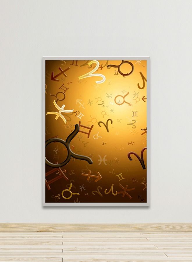 ماركتنا لوحة جدارية قماشية فنية لتزيين الحائط بتصميم تجريدي  مع برواز فضي مجوف مقاس (120x80) قطعة واحدة - Image 1