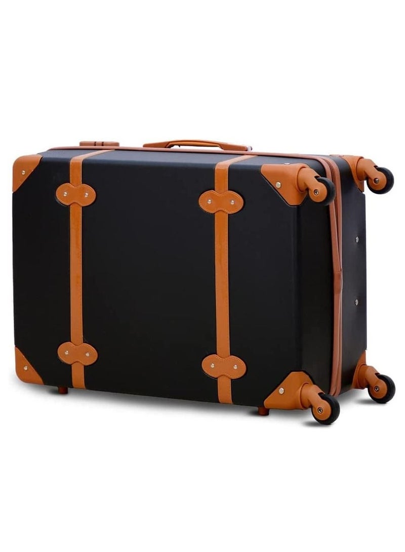 Concept مجموعة من 4 حقائب سفر فاخرة ذات غلاف صلب بتصميم مستوحى من الطراز القديم مع قفل رقمي مقاس 28 بوصة و24 بوصة و20 بوصة و12.5 بوصة - Image 4