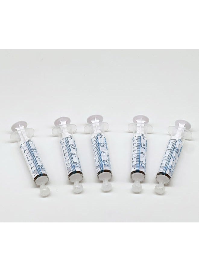 10ML UltraFlo Oral Syringe with Cap - Eccentric Tip - 2 Teaspoon - 10cc O-Ring Plunger Rod - QTY 5  - Image 5
