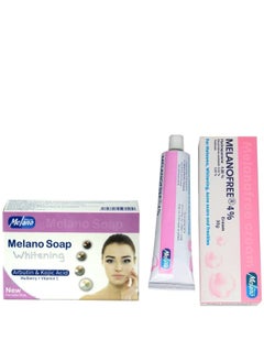 Melano Pharma Melanofree Cream 4% 30 g and Milano Soap Whitening Arbutin 100g  - Image 2