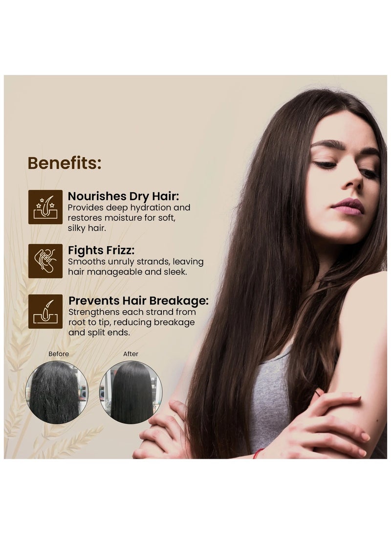 ruwaa Hair Conditioner With Rice Protein & Starch For Frizz Free Hair 150ML Nourishes Dry hair | Flights Frizz | Prevents hair Breakage - Image 4