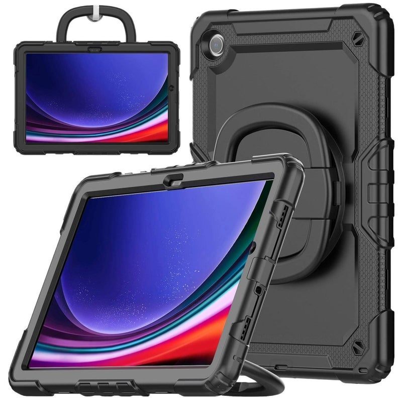 حافظة حماية لجهاز Samsung Galaxy Tab S10 FE / Samsung Galaxy Tab S8 Plus / Samsung Galaxy Tab S8 / Samsung Galaxy Tab S7 FE مع مسند وغطاء للاستخدام اليومي - Image 2