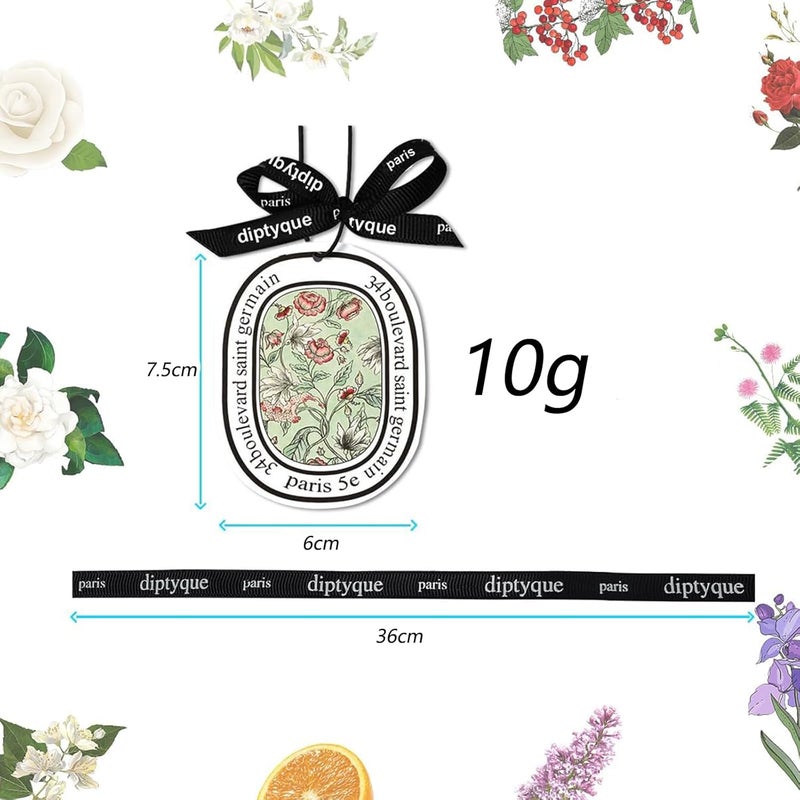 MuSylonz 10PCS Car Air Fresheners Hanging Sachets Long Lasting Odor Eliminator, Alcohol-Free, Botanical Fruite Fragrance Cotton Pendants with Ribbon, Car Perfume for Bathroom, Bedroom, Cars, Wardrobe - Image 5