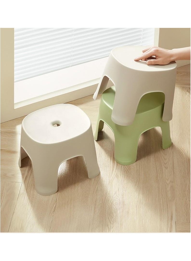 General - Household items Bathroom row stools thick plastic stools adult shoe changing stools children's small stools - Image 1