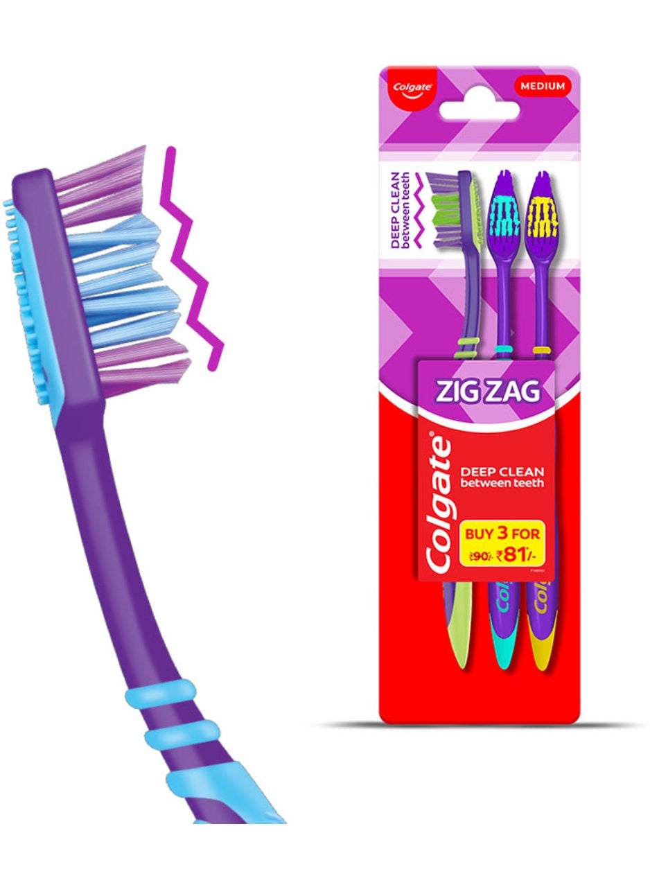 Colgate ZigZag Toothbrush - Soft (Buy 2 Get 1)