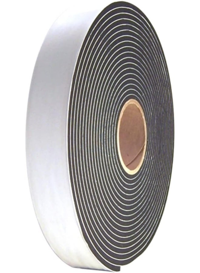 Royal Apex Single Sided Foam Tape Multi-Surface Black Adhesive Weatherstrip Foam Tape Seal Insulation Tape Window Insulation Weather Stripping For Doors Dust Proof Soundproof 7.5 Mtr2 Inch  - Image 1