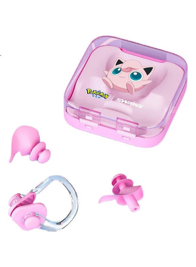 Swans Pokemon Children'S Swimming Nose Clip Earplugs, Professional Waterproof Soundproof Anti-Choking Water Swimming Equipment, Pangding - Image 2