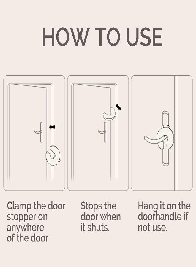 سمارت سيفر عبوة ذكية موفرة من قطعتين لحماية الأطفال من دخول الغرفة، سهلة الاستخدام بفضل سدادة الباب الإسفنجية الناعمة والمتينة. تمنع إصابات قرص الأصابع، وإغلاق الأبواب بقوة، وحبس الطفل أو الحيوان الأليف في الغرفة، لون بني. - Image 5