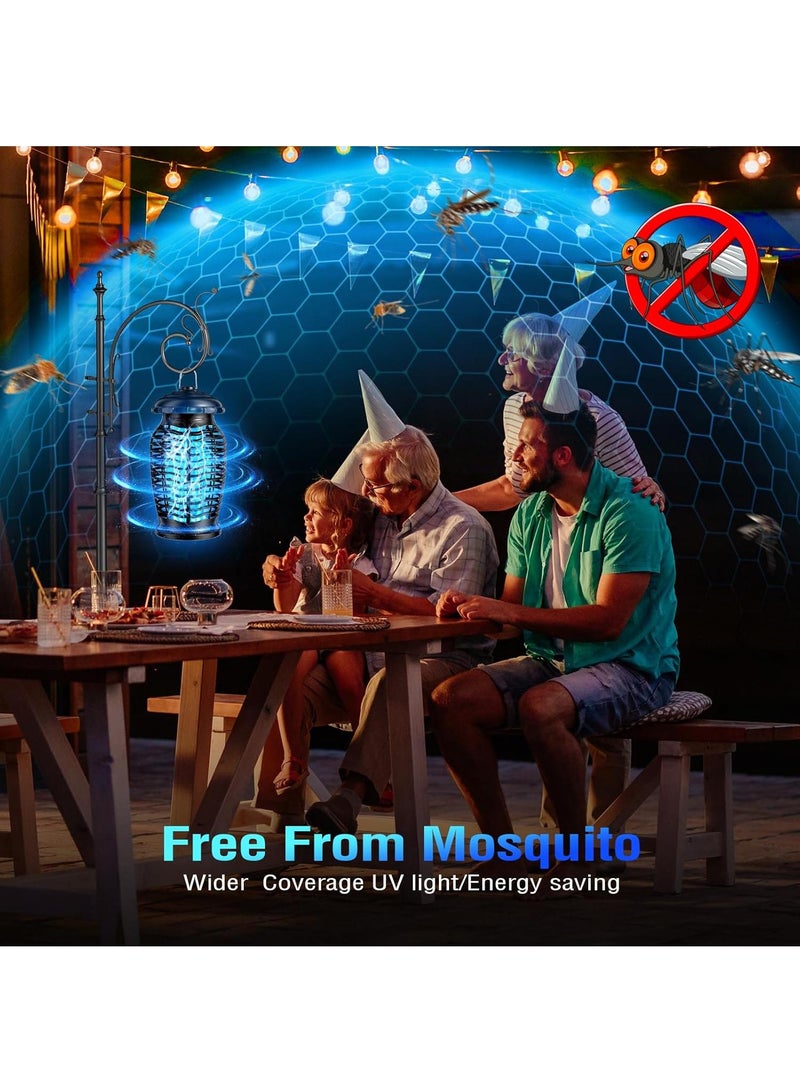 Bug Zapper Outdoor/Indoor, 4200V High Powered Electric Mosquito Zappers Killer, Waterproof Insect Fly Swatter Zapper Mosquito Trap, Fly Traps, Insect Killer for Home,Garden,Backyard, Camping, Black - Image 5
