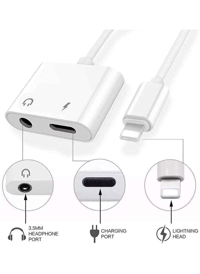 ELTRAZONE 2-In-1 Lightning To 3.5mm Headphone Audio Jack + Charge Cable - Image 2
