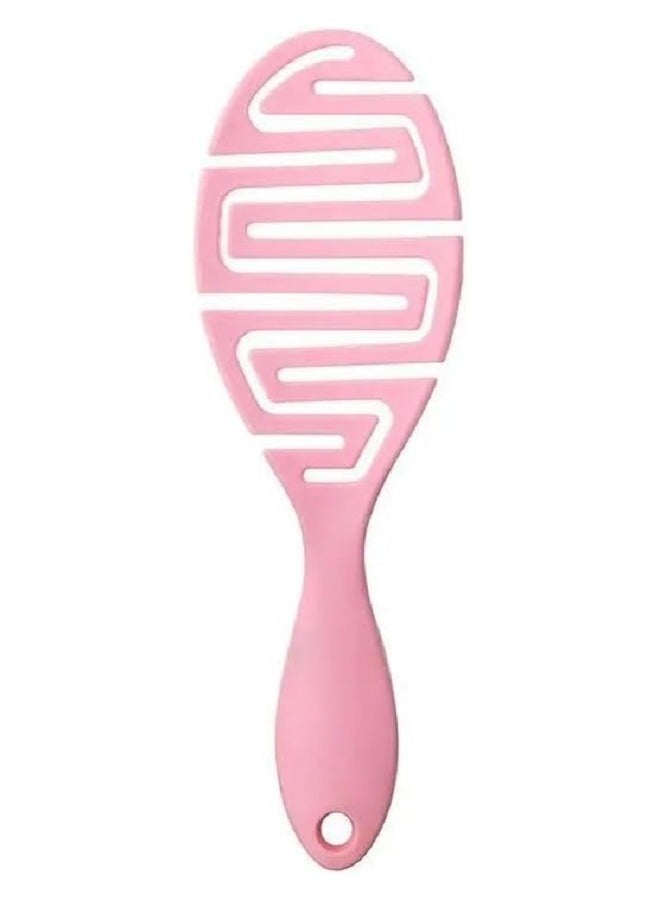 Detangling Hair Brush with Hollow Design - Comfortable and Lightweight Hair Brush for Reducing Breakage and Easy Styling - Suitable for All Types of Dry and Wet Hair - Multi Color - Image 5