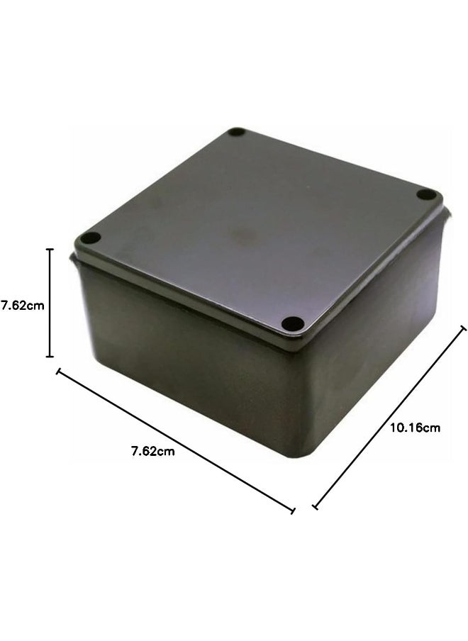 Biella Biellaâ„¢ PVC Electrical Junction Box Enclosure for Electrical Multipurpose Use - Black 4"x4"x3"  - Image 2
