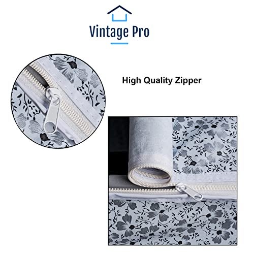 Vintage Pro Front Load Washing Machine Cover Suitable for Siemens 6.5 Kg, 7 Kg, 7.5 Kg, 8 Kg, 8.5 Kg & 9 Kg (63cmsX63cmsX81cms, White & Grey) - Image 4