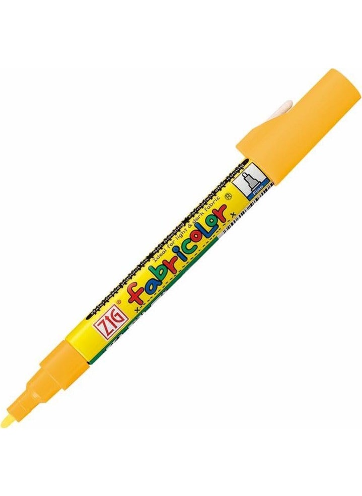 Zig Fabricolor Covering Textile Fabric Painting Pen Yellow 