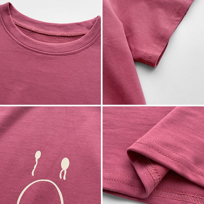 Short-sleeved T-shirt Women's 2023 Summer New Korean-style Round Neck Loose All-match Student Top T-shirt ins Women's Wholesale - Image 5