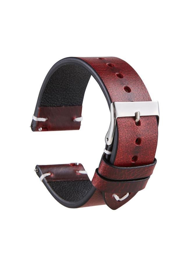 Seven-color Spot Italian Retro Oil Wax Color-changing Cowhide Watch Strap Smart Quick-release Ultra-thin Leather Strap