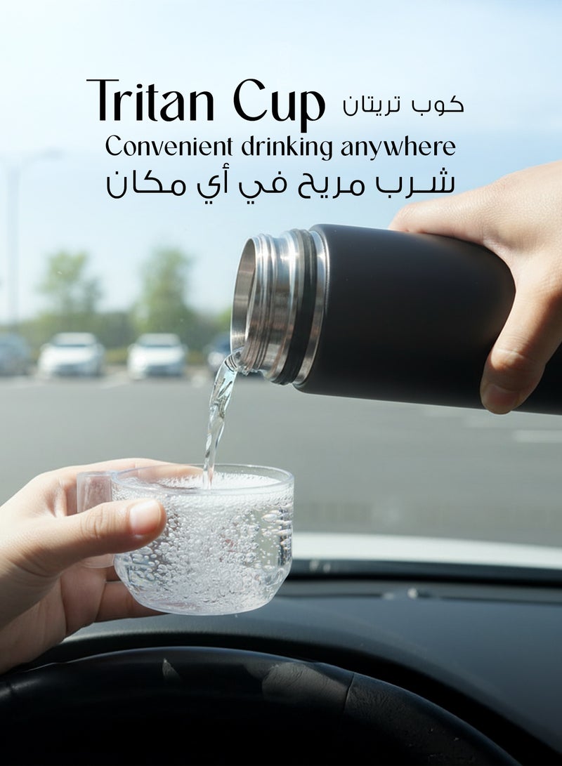 LePRESSO Sparkling Water Bottle with Double Wall Vacuum & Bottle Capacity 750ml / Ceramic Lined Interior / Stainless Steel 304 / Sparkling Water Capacity 500ml / 8g Co2 Chargers - White - Image 5