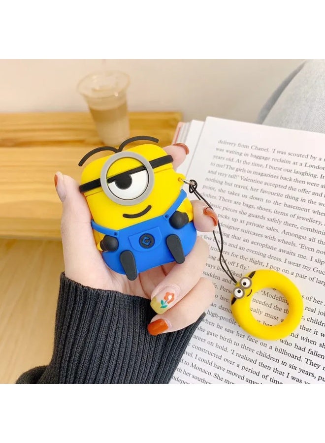 Airpods 4 Case Protective Silicone Cover 3D Design with Anti-Lost Keyring Compatible with Apple AirPods 4  . - Image 3