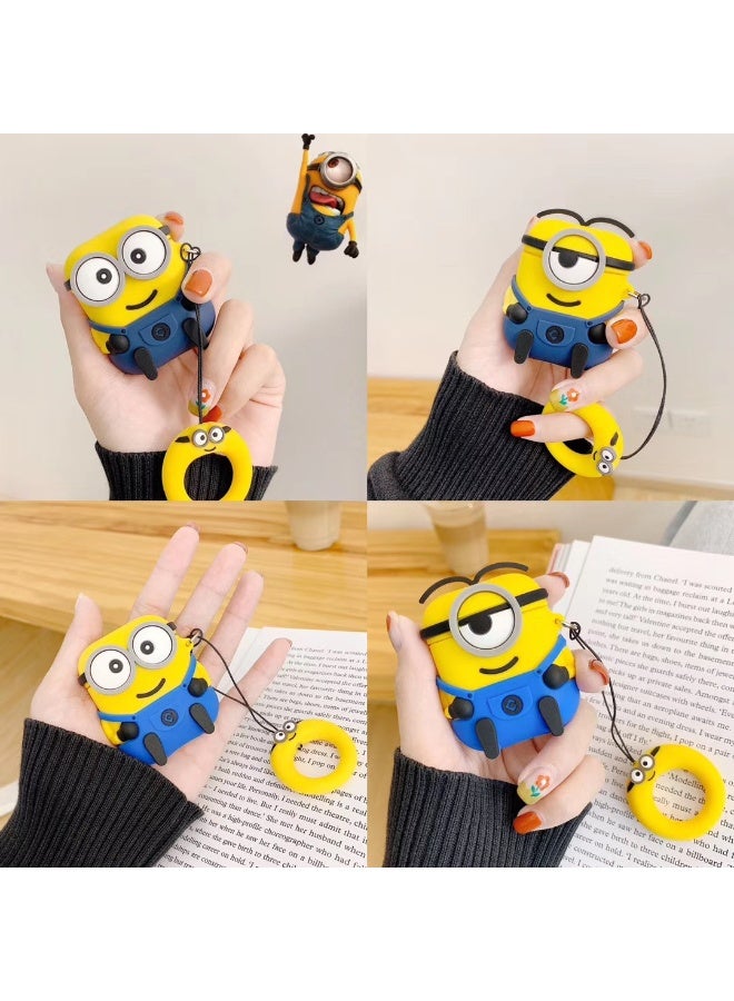 Airpods 4 Case Protective Silicone Cover 3D Design with Anti-Lost Keyring Compatible with Apple AirPods 4  . - Image 4